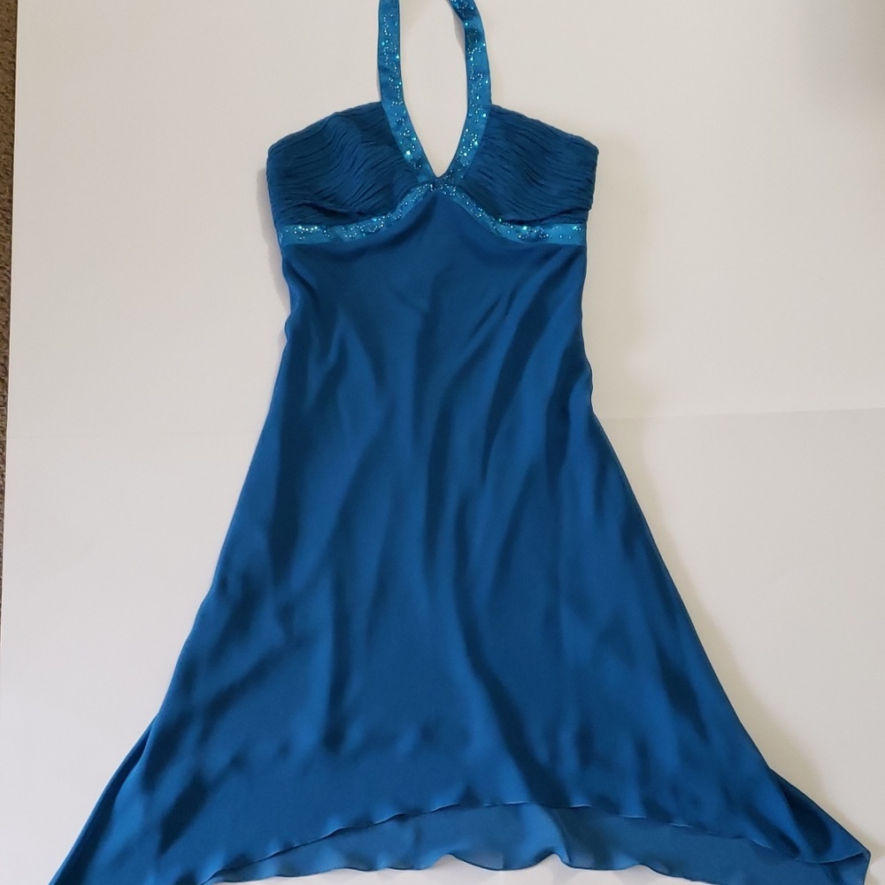 Organdy Women Dress, True Blue Color, Size M (3 G)